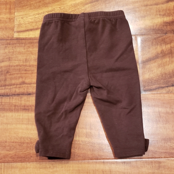 Janie and Jack EUC 6-12 months pink dog tee and brown bow leggings - Picture 8 of 8